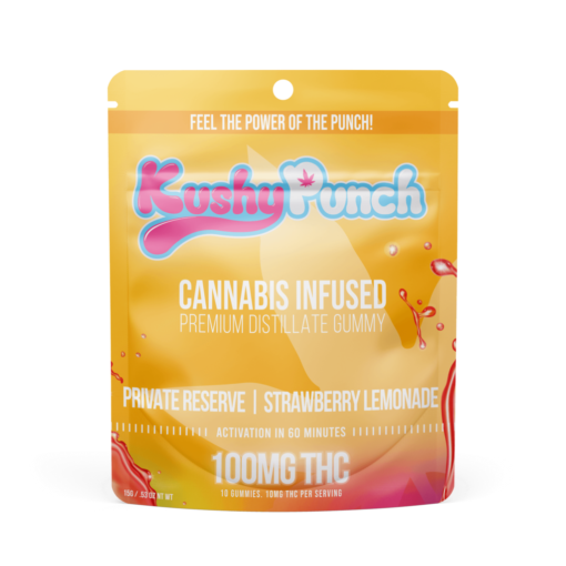Erdbeerlimonadengeschmack 95 %+ reines THC-Destillat 100 mg THC (10 x 10 mg THC-Dosen) 100 % natürliche Farben und Aromen Kalorienarm, zuckerarm, keine Nüsse, keine Milchprodukte, kein Gluten, kein Fett